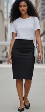 Nora Gardner Navy Straight Chelsea Pencil Skirt size 6 NEW